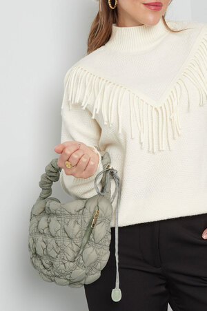 Shoulder bag cloudy life - white h5 Picture6
